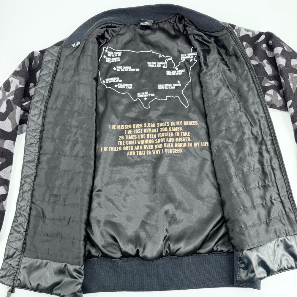 Rare Nike Air Jordan AJ Flight Member Career High Bomber Jacket Men M 2015 Camo